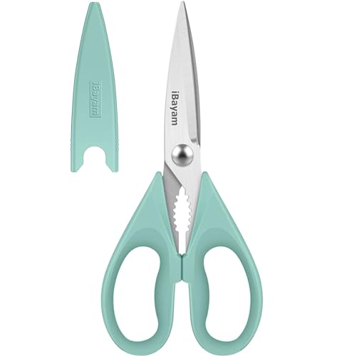 iBayam 1-Pack Kitchen Scissors All Purpose Kitchen Shears Heavy Duty 8.5