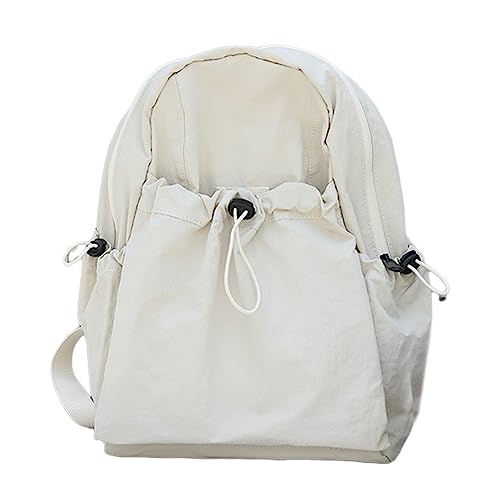 Sac à dos voyage et école pour fille étudiante, le grand sac blanc décontracté
