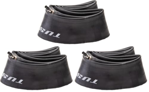 Image of Tusk Heavy Duty 2mm Motorcycle Inner Tube Butyl Rubber Upgraded Replacement Tube 70 /100x19 (Pack of 3)