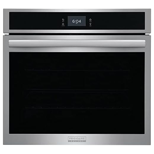 Frigidaire GCWS3067AF 30" Gallery Series 5.3 cu. ft. Total Capacity Electric Single Wall Oven with 3 Oven Racks, Convection, Sabbath Mode, Delay Bake, Steam Clean, in Stainless Steel