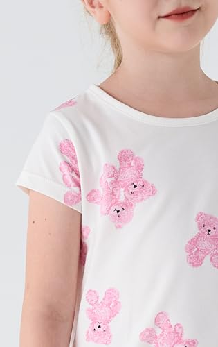 Girls' Cotton Dress, Soft Cartoon Comfortable Dresses, 3-12 Years4