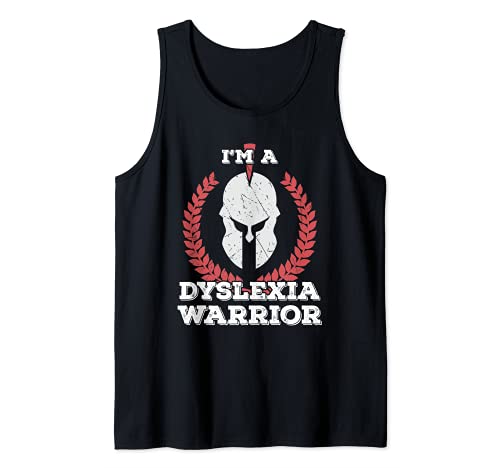 I'm a Dyslexia Warrior Dyslexia Awareness Camiseta sin Mangas