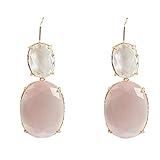  Parfois - Ohrringe Mittelgroß Sparkling - Damen - Größe One Size - Rosa Pastel