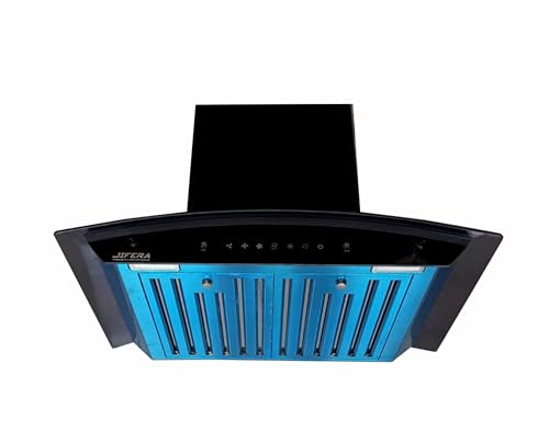 Jifera Radiant 60 | Autoclean Mini Size Chimney with 1200 CMH| Baffle Filter | 7 Years Warranty on Motor