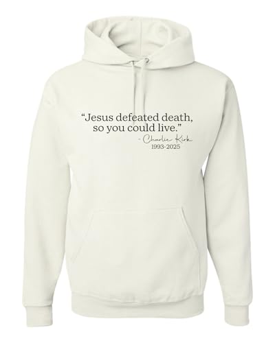 Shark & Hammer Jesus Defeated Death So You Can Live American Pride USA Flag Unisex Hoodie Sweatshirt, White, Large