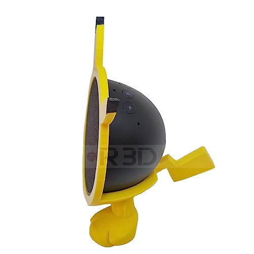 Suporte Genérico para Altifalantes Alexa Echo Pop Amarelo Redondo