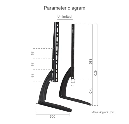 Support TV de bureau DZ67 pied de table pour moniteur LCD LED