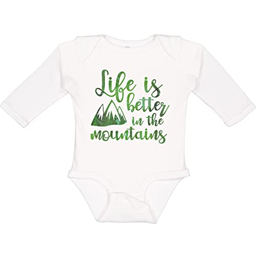 Image of inktastic Life's Better Mountains Long Sleeve Creeper