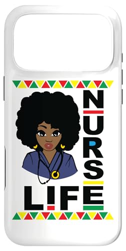 Nurse Life Black Women African American Afro Hair Style Case for...