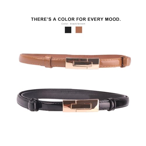 Adjustable Thin Belts For Womens Skinny Belts For Dresses Alloy Turn Lock Belts For Jeans4