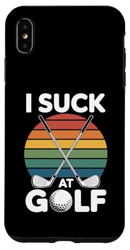 I Suck At Golf Joke ʔSt s Ȓj St X}zP[X iPhone XS Max p