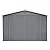 LOPOO 10' x 12' Steel Outdoor Storage Shed, Lockable Doors, Heavy-Duty Metal Garden Shed, Gray