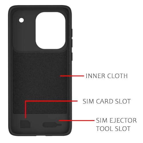 Image of Shockproof Case for Realme P4 5G | Full Camera Protection | TPU Flexible Back Cover for Realme P4 5G (Matte Black)