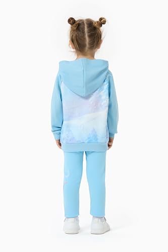 Image of Disney Princess Toddler Girls Clothes Long Sleeve Hoodies and Leggings Clothing Sets Fall Casual Pullover Tracksuit