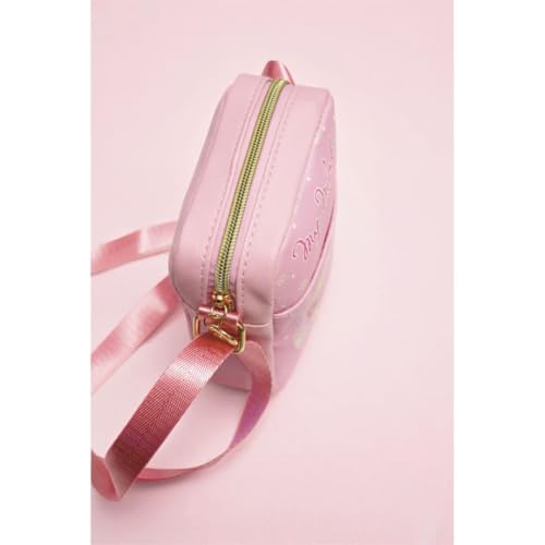 Image of cute cartoon-themed mini crossbody bag, also a shoulder bag, features a cartoon pattern design