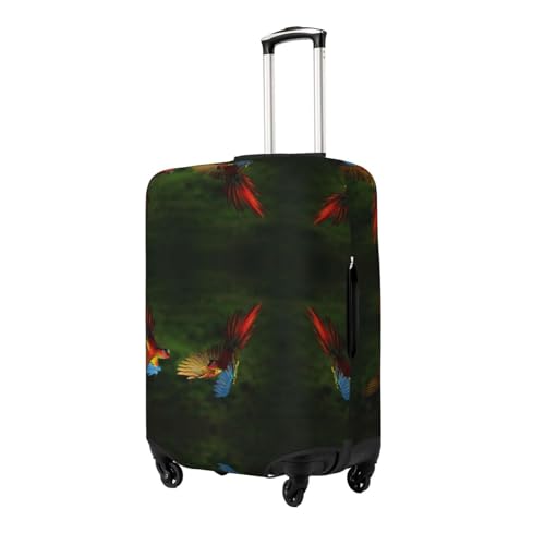 Hybrid Parrot in the Forest Luggage Cover Washable Elasticated Luggage Covers for Suitcase tsa Approved Stylish Dust and Scratch Resistant Luggage Case Protector for Kids and Adults -2
