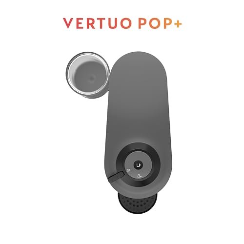 Image of Nespresso Vertuo Pop+ Coffee and Espresso Maker by Breville with Milk Frother, Dark Grey