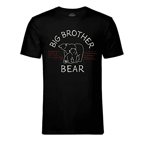 T-Shirt Homme Col Rond Big Brother Bear, fini les vêtements rigides sans âme