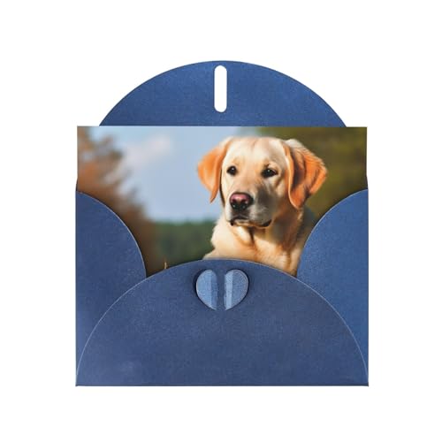 DWVTSLH かわいいラブラドール犬のグリーティングカード 封筒とステッカー付き ブランクノートカード 4x6インチ バースデーカード ポップアップサンキューカード あらゆる機会に最適なステーショナリーセット