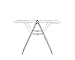 Brabantia HangOn Clothes Drying Rack | 67ft (20m) | Metallic Gray | Large Indoor Clothes Airer Laundry Stand with 2 Fold-Out Wings & Hanger Hooks, Folds Flat | Fits 2 Full Loads