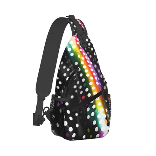 Mochila cruzada deportiva unisex 2L negra miniatura 2