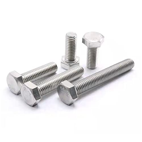 Image of 2 Pcs M14 Hex Bolt M14-2 x 120mm UNC Hex Head Screw Bolts A2-70(304) Stainless Steel Fully Threaded Hex Tap Bolts (304 ss;M14 x 120mm)