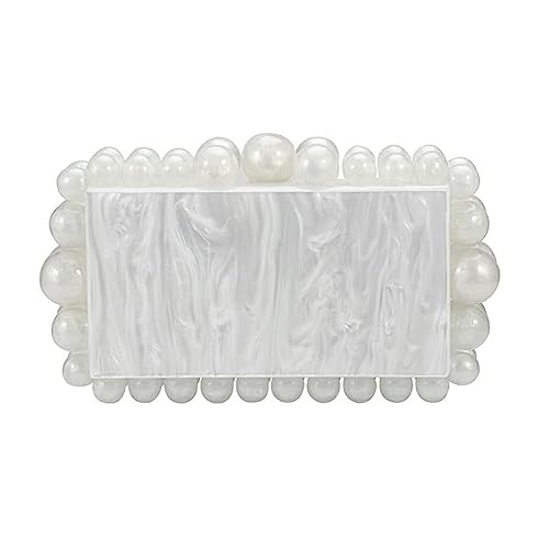 Image of CUXVA Acrylic Evening Clutch Bag for Women Glitter Marble Purse Handbag for Wedding Party Prom