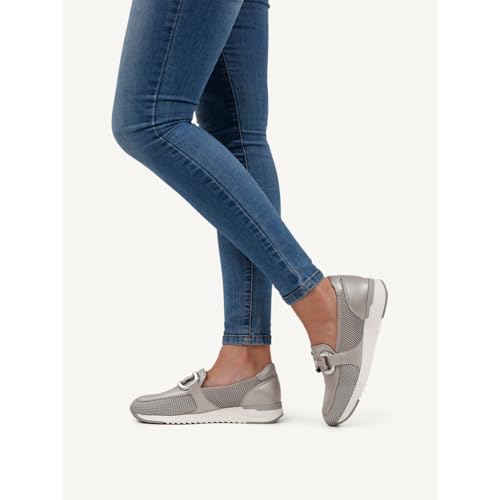 CAPRICE Chaussures à enfiler femme à plateforme Sportives, Gris (Grey Comb), 39 EU