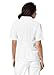 Adar Universal Scrubs for Women - Lapel Collar Buttoned Scrub Top - 2629 - White - 2X
