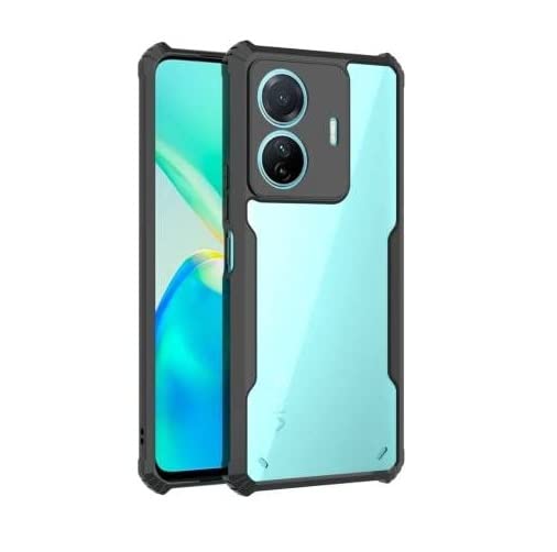 Amazon Brand - Solimo TPU 360 Degree Protection Black Border Back Cover for Iqoo Z6 Pro | Vivo T1 Pro 5G - Black
