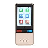 Dispositivo Traductor de Idiomas, Traductor de Bolsillo Inteligente WIFI Portátil de 75 Idiomas, Traductor de Voz en Tiempo Real con Pantalla Táctil de 2,4 Pulgadas, para Viajes, Compras, Negocios