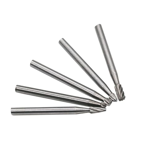 Hemobllo 10 piezas Brocas Rotativas de Acero de Alta para Carpintería Metal Plástico y Piedra Herramientas de Fresado con Mango Redondo para Corte y Grabado Preciso
