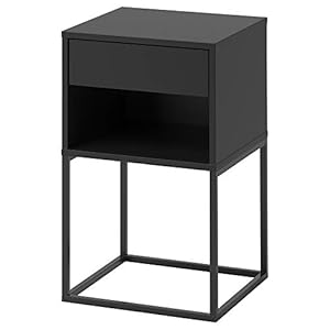 Ikea Asia Vikhammer Nachttisch Schwarz