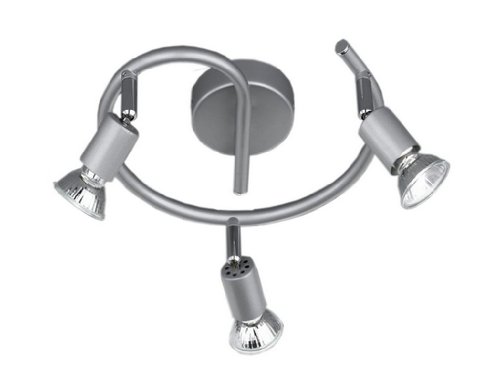 Preisvergleich Produktbild LED Deckenleuchte Spirale Rondell Duran, 3x5W warmweiß, titanfarbig