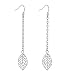 Produktbild Ohrringe Damen, Amilril Blätter Ohrhänger Hängeohrringe 925 Sterling Silber, Weihnachtsgeschenke Geschenke zum Geburtstag Jubiläum Schmuck