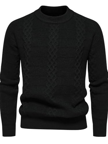 Pull col rond pour homme pull tricoté décontracté de style tendance
