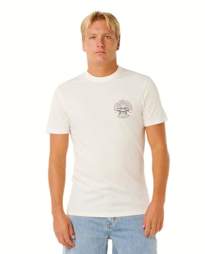 T-shirt Destination Rip Curl pour homme haut à manches courtes coupe standard