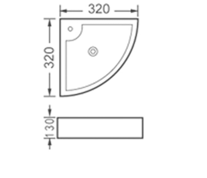 Lavabo d'angle mural idéal pour aménager un studio moderne