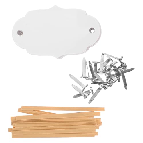 Healeved Etiquetas Acrílicas para Contenedores de Almacenamiento de Cocina, 10 Unidades, 7,6 X 5 Cm, Reutilizables y Extraíbles con Cuerda, Ideales para Organizar Despensas, Armarios