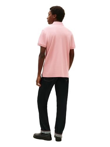 Image of Tommy Hilfiger Men's Short Sleeve Polo Shirts in Classic Fit with Stretch and Organic Pique Cotton