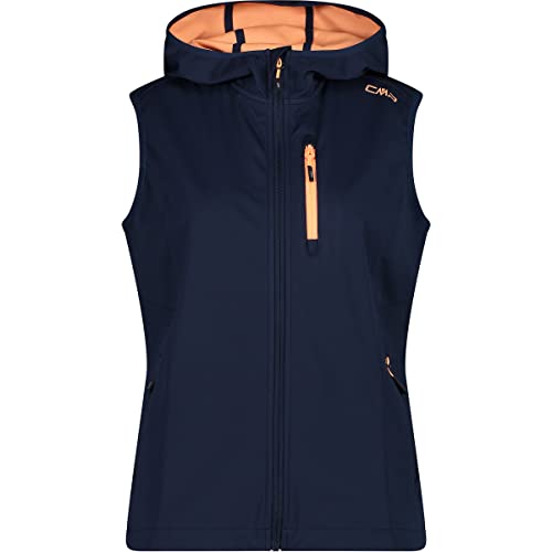 CMP Damen Softshell Hoodie Weste, blue-sunrise, 42