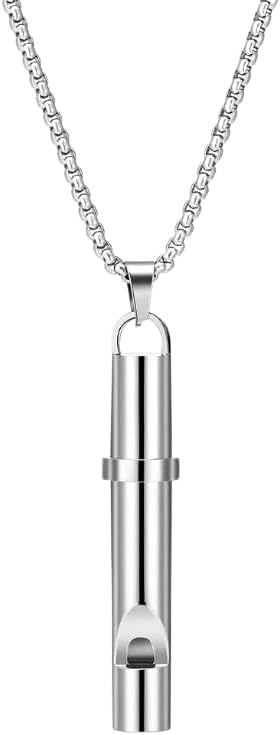 Spiro Calming Device – Wellness Solution for Stress Relief and Relaxation (Silver Whistle)