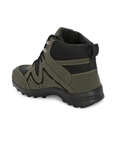Image of Leo's Fitness Men's Waterproof Outdoor Durable High-Top Ankle Boots for Trekking & Hiking