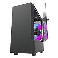 ミドルタワーPCケース アクリルウィンドウ付き Amazon.co.jp: ミドルタワーPCケース ATXデスクトップ