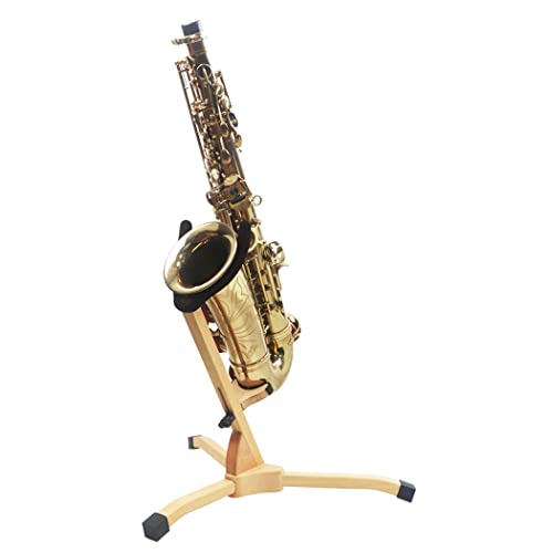 Hidear SAX01 Wood Saxophone Stands Saxophone Tripod Stand Holder Sax Alto Tenor Saxophone Holder Wood Sax Stand thumb #4