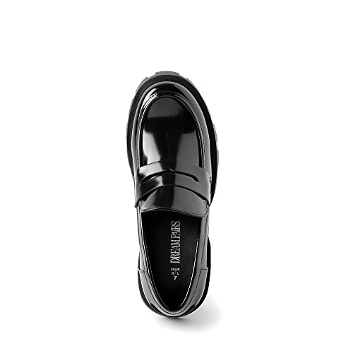 Image of DREAM PAIRS Womens Penny Loafers Platform Chunky Shoes