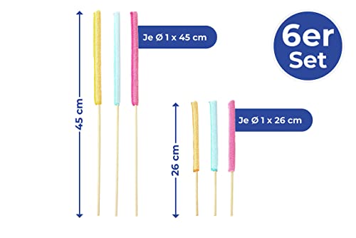 Maximex Microfaser-Lückenputzer Set 6-teilig - 6-teilig, Polyester, 1 x 45 x 1 cm, Mehrfarbig