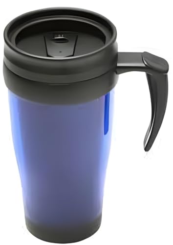 400ml Insulated Travel Mug with Handle: Travel Mug, Ideal for Home, Outdoors, Work, Gym, Assorted Colour Insulated Cup with Lid - Unique Gift