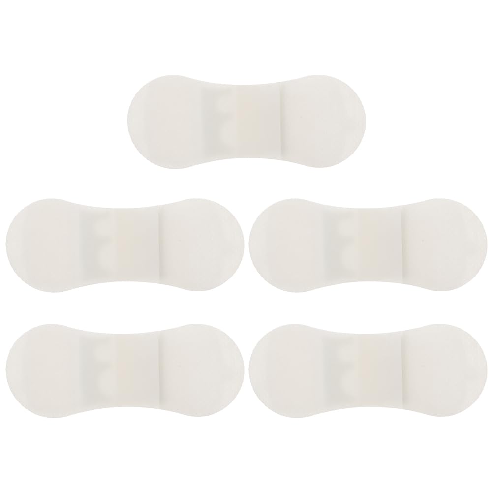 5Pcs Urinary Tube Securement Device for Picc & Drain Hub - Flexible Low Profile Design for Patient Comfort - Beige Nylon 3.62X1.37X0.31In