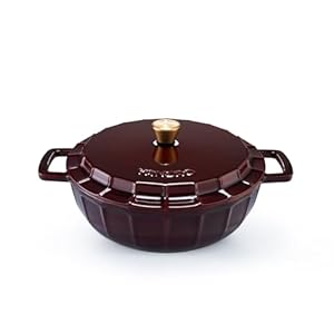 Enameled Cast Iron Dutch Oven Pot with Lid and Handle, 14.6 lb, Ceramic Interior, Nonstick, Large Cast Iron Pot, Cooking Pot, Dutch Oven for Sourdough Bread Baking, Rice, Cooking Spanish,